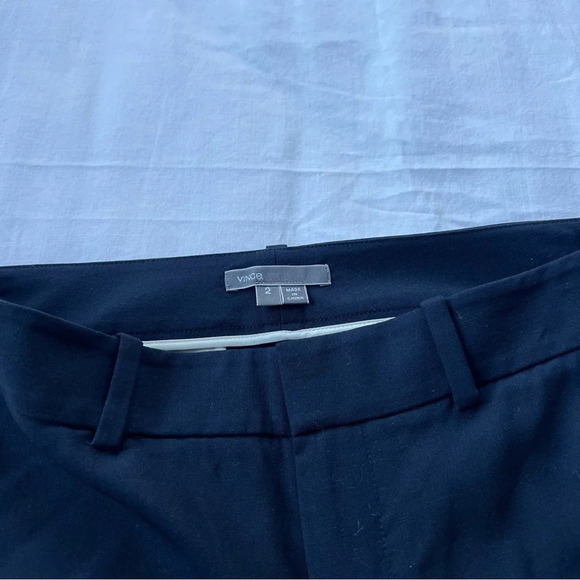 Vince Side Stripe Stretch Wool Trouser Pants Navy Blue 9919 - Picture 6 of 11